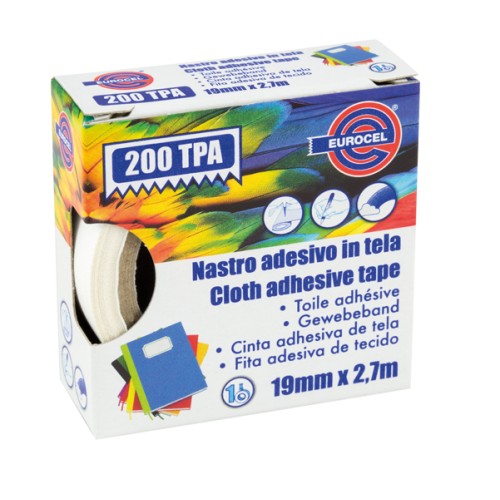 Nastro adesivo telato TPA Rosso 19x2,7mm