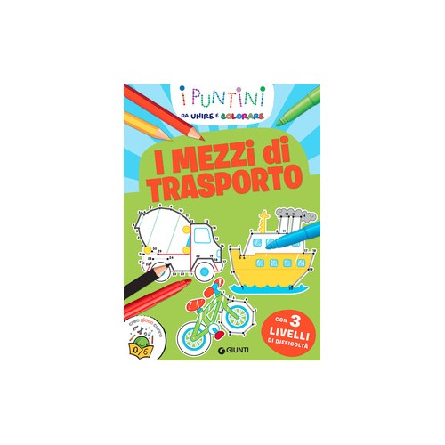 I mezzi di trasporto - puntini da unire e colorare