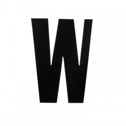 Lettera w adesiva cm 7