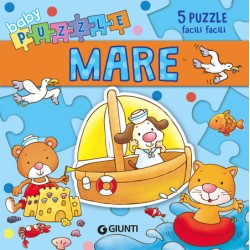 Baby Libro Puzzle Mare - 5 Puzzle facili