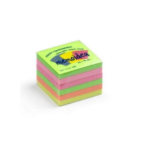 Notes Adesivi Riposizionabili colori Neon 76x76mm
