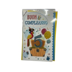 Biglietto Sweet Sunshine 5 Anni Maschile
