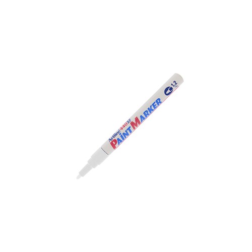 Marcatore Artline 440XF punta tonda fine a vernice bianco